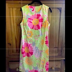 Talbots Floral Shift Dress. Size 10